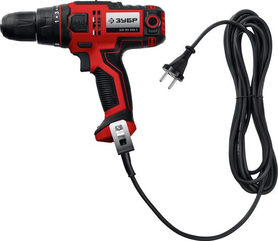 Сетевой шуруповерт "ЗУБР" ДШ-М3-500-2