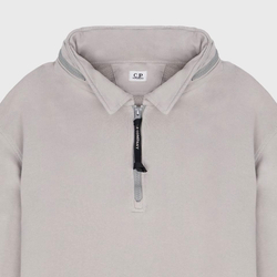 Свитшот C. P. Company Polo Collar Cotton Fleece Grey