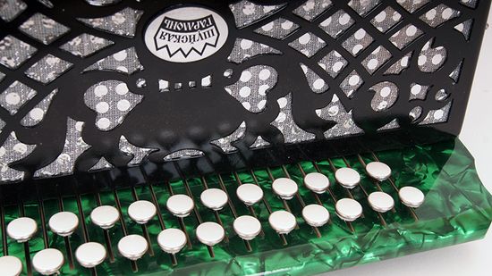 S51XL-A-GR Гармонь "Шуйская" 25х25-III, зеленая, Шуйская гармонь