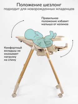 Стульчик детский для кормления Amarobaby, Elegant