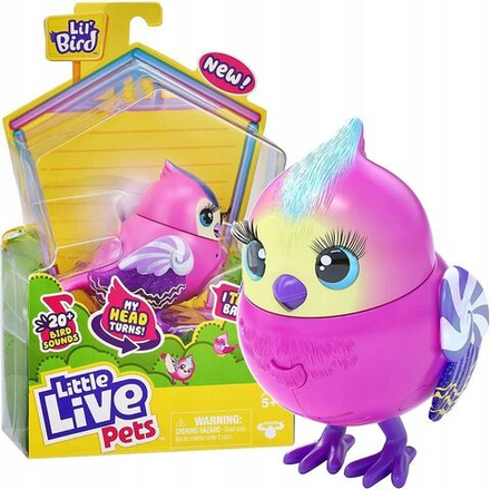 Интерактивная игрушка Little Live Pets - Интерактивная птичка розово-фиолетовая 26030