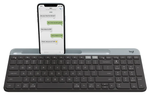Беспроводная клавиатура Logitech K580 Slim Multi-Device графит, русская
