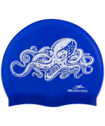 Шапочка для плавания Octopus Navy, силикон, детский