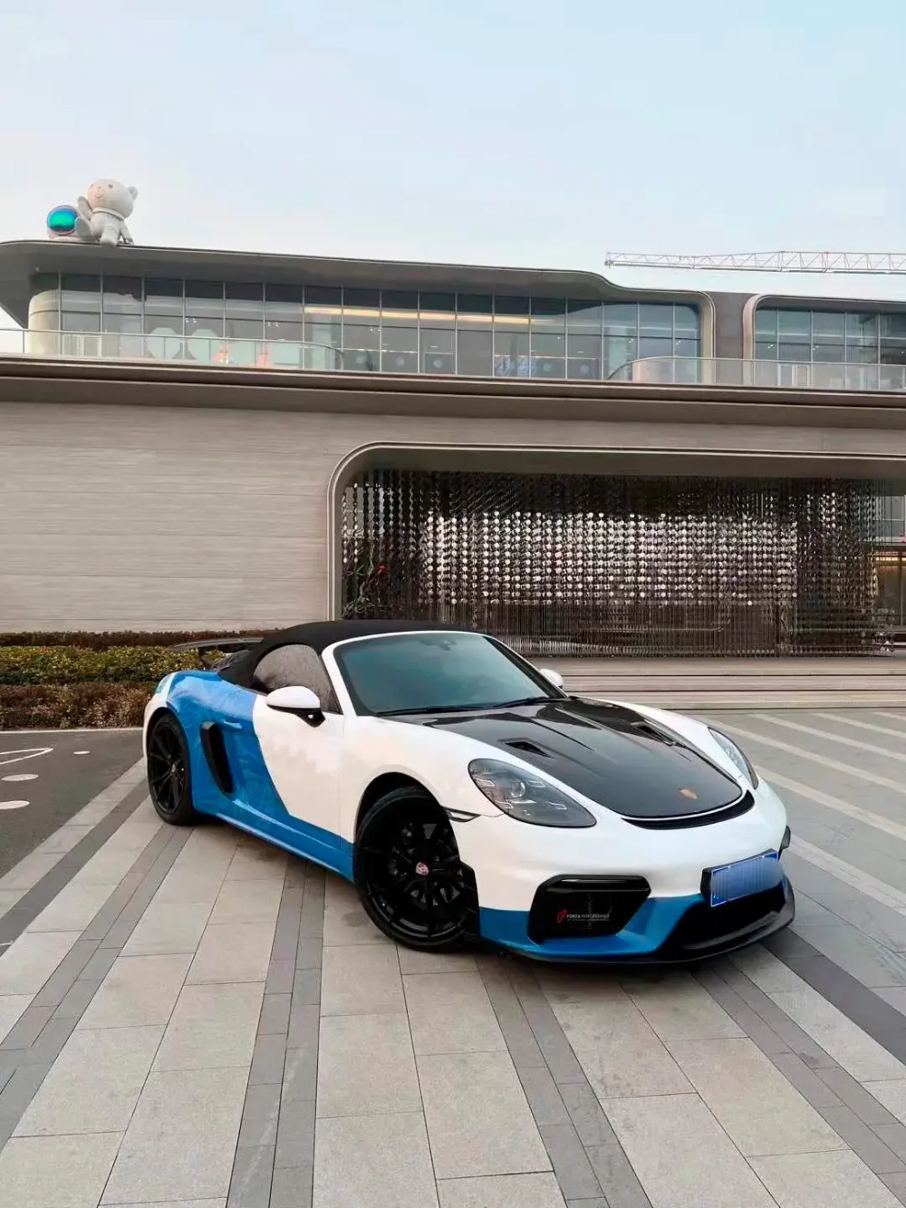 Карбоновый капот в стиле GT3RS для Porsche Cayman/Boxster 981 2013-2016 Порше