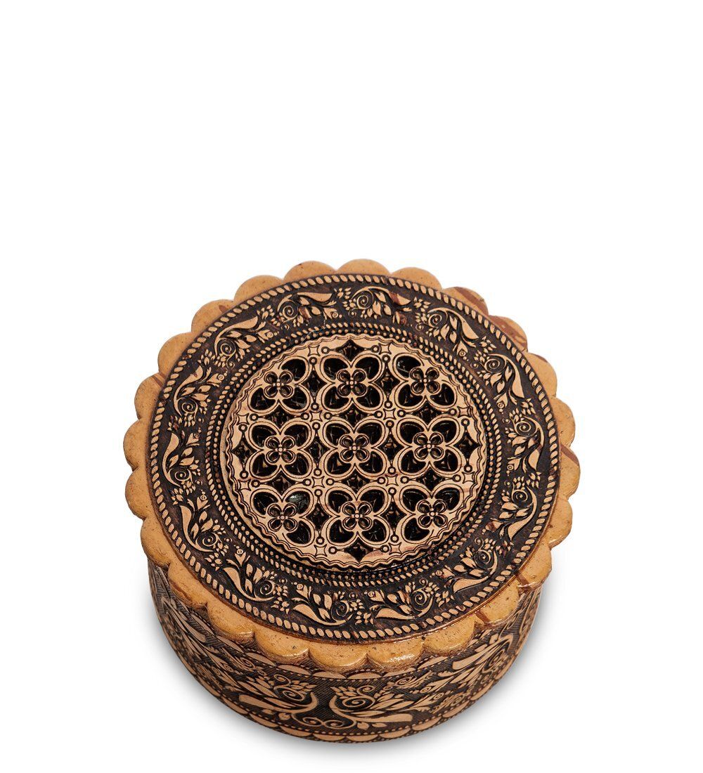 Народные промыслы BST-133/ 3 Шкатулка резная (береста)