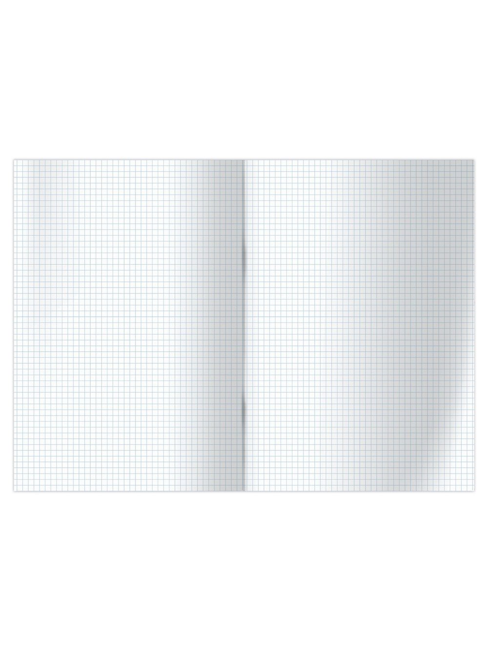 Книга учета А4 128 листов клетка бумвинил синий