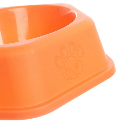 Миска пластиковая «МУРОЧКИН», цвет кораловый, 17*5см/300мл