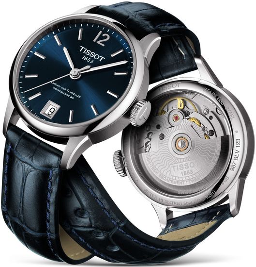 Женские часы Tissot T099.207.16.047.00 Chemin des Tourelles Powermatic 80 Lady