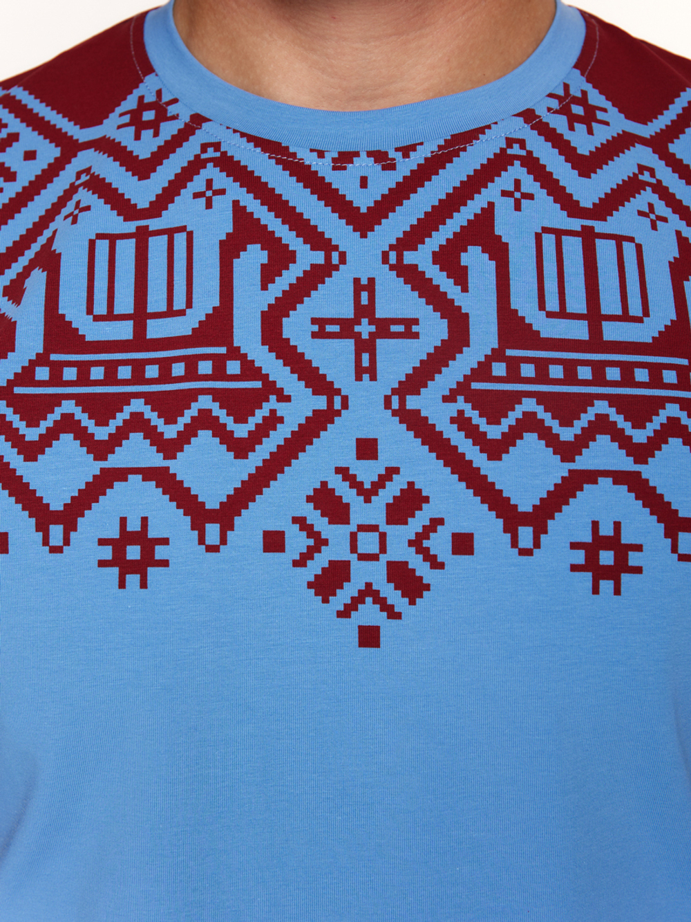 Футболка Варгградъ мужская голубая «Вдоль по морю»