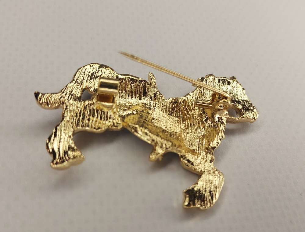 Брошка "Чёрная вороная лошадь". Символ года. Женская бижутерия, металл, чёрный цвет.