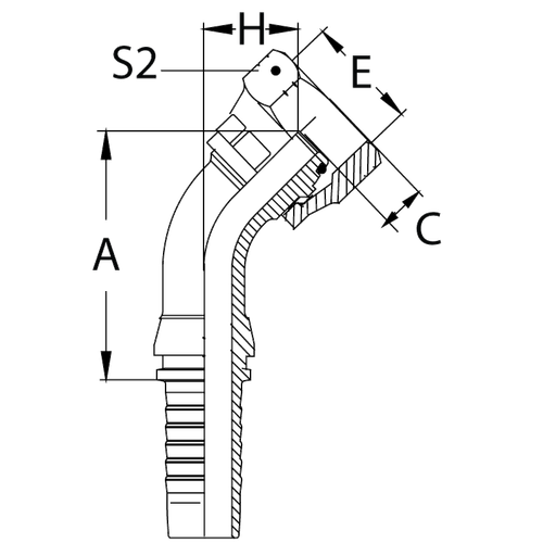 Фитинг DN 25 DKO-L (Г) 36x2 28 (45)