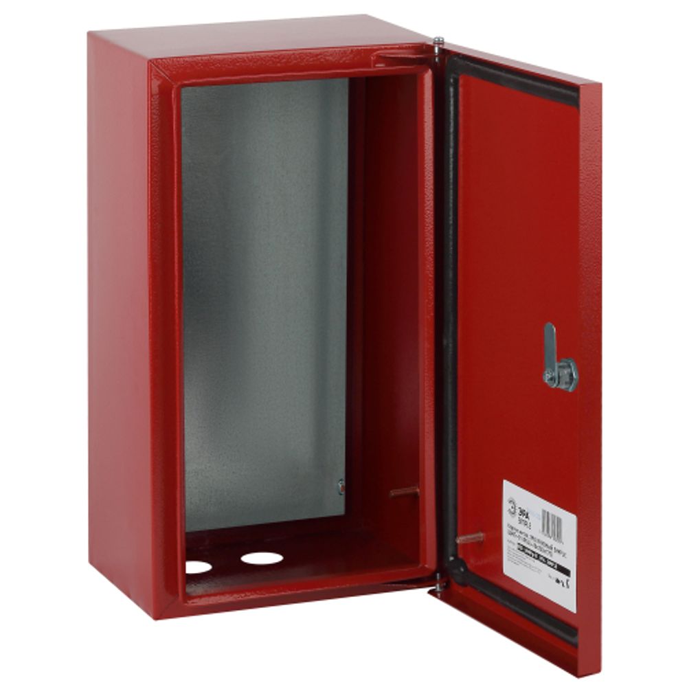 Корпус металлический ЭРА SIMPLE ЩМПг-01 (395х310х220мм) IP54 У2 красный RAL 3000 | Корпуса металлические с монтажной панелью