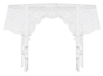 Кружевной пояс Freesia с пажами для чулок (Размер: L) (Цвет: белый)