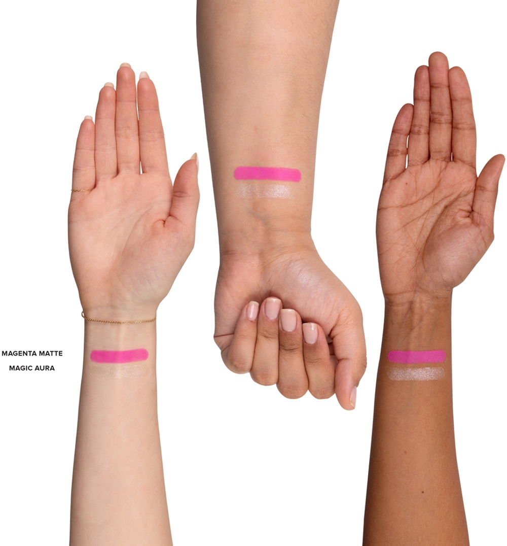 Nudestix Stax Set - Многофункциональный косметический продукт для макияжа глаз, губ и лица оттенок Pinkglow, 2 g