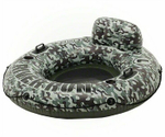 56835, Intex, Надувной круг-кресло 135см "Camo River Run 1" с ручками, до 100кг