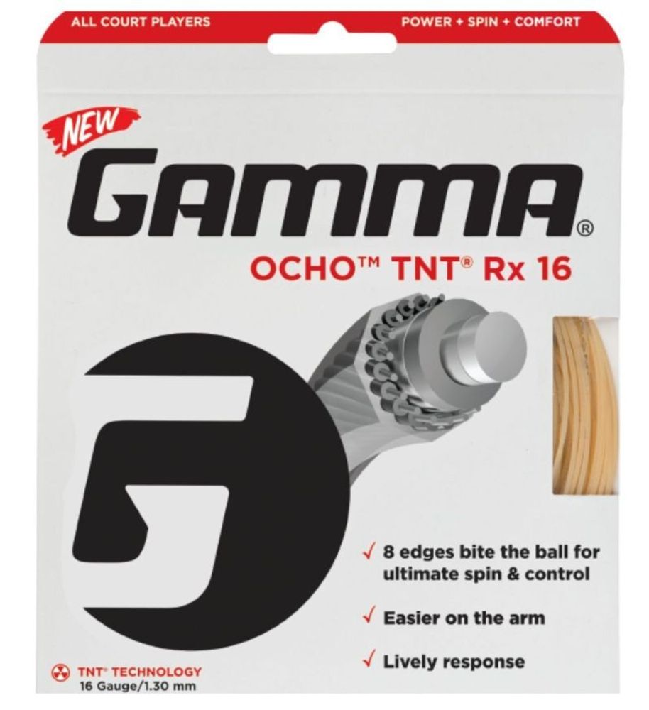 Теннисные струны Gamma Ocho TNT Rx (12,2 m) - natural