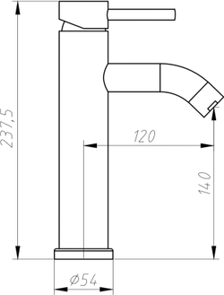 Смеситель для раковины Aquanet Steel AF210-10S