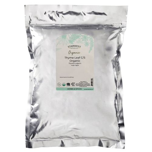 Starwest Botanicals, Органический лист тимьяна C/S, 1 фунт (453,6 г)