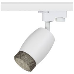 Трековый светильник однофазный ЭРА TR51 - GU10 WH под лампу GU10 матовый белый | Однофазные светильники под лампу
