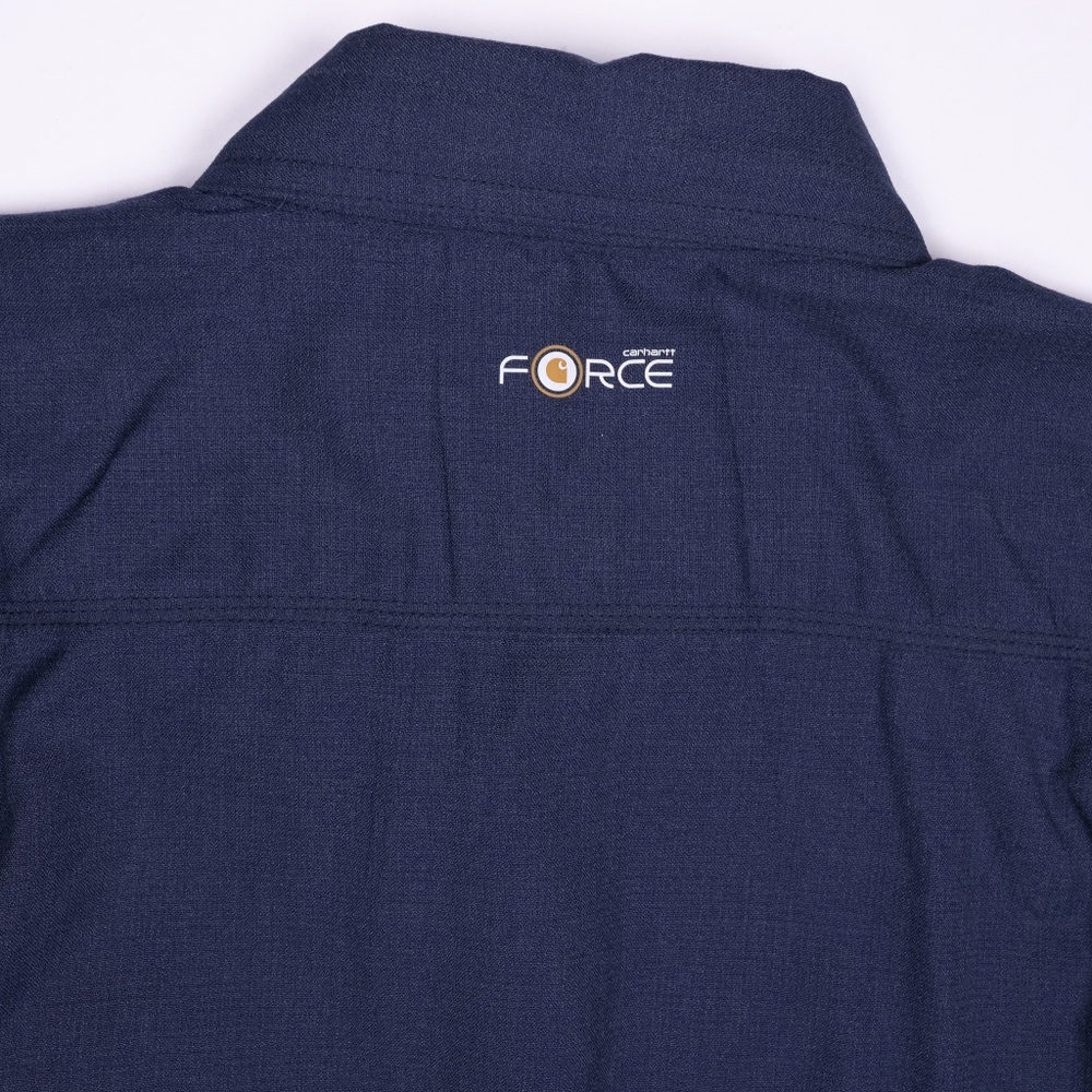 Новая рубашка Carhartt из рабочей линейки Flame Resistant темно-синего цвета, М\3XL