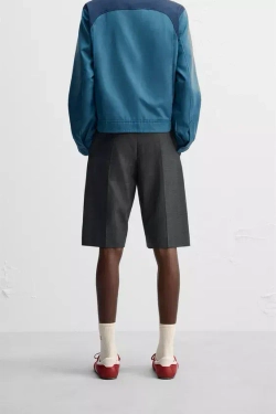 ZARA X HARRY LAMBERT ШОРТЫ -БЕРМУДЫ, СЕРЫЙ