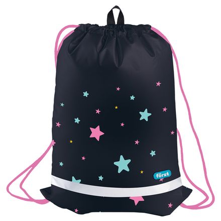 Мешок для обуви 1 отделение, Forst Stars, 46*36см, сеточка, светов. лента