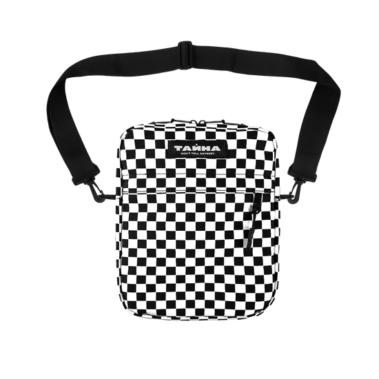 Сумка ТАЙНА через плечо черный/шашка