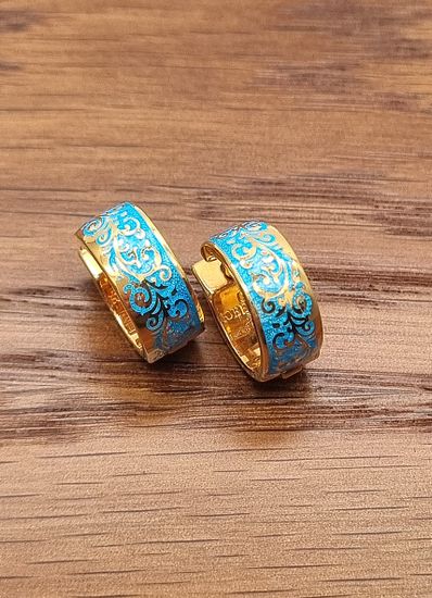 Серьги с эмалью
