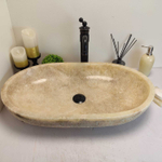 Раковина из оникса Oval Yellow Marmo OO-60659 70*40*13