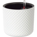 Кашпо ФАСЕТ D180мм с вставкой и с автополивом Белый