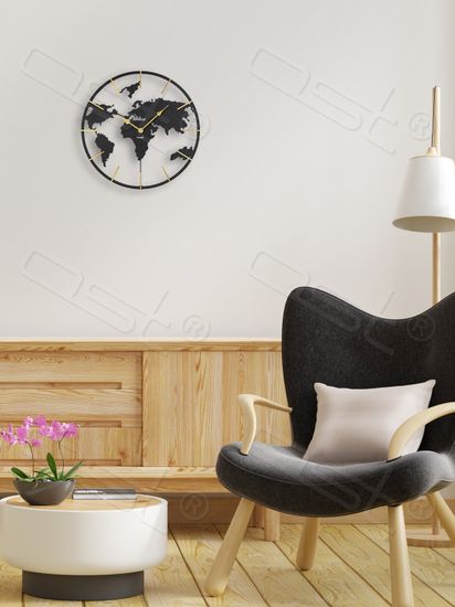 Настенные часы "Карта мира"