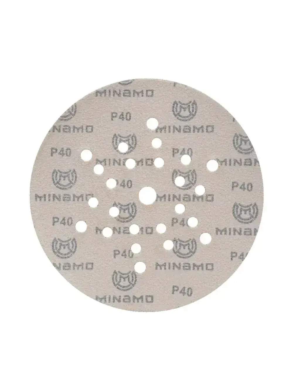 225мм P40 10шт. Шлифовальный абразивный круг для шлифовки под липучку Minamo Golden Warrior