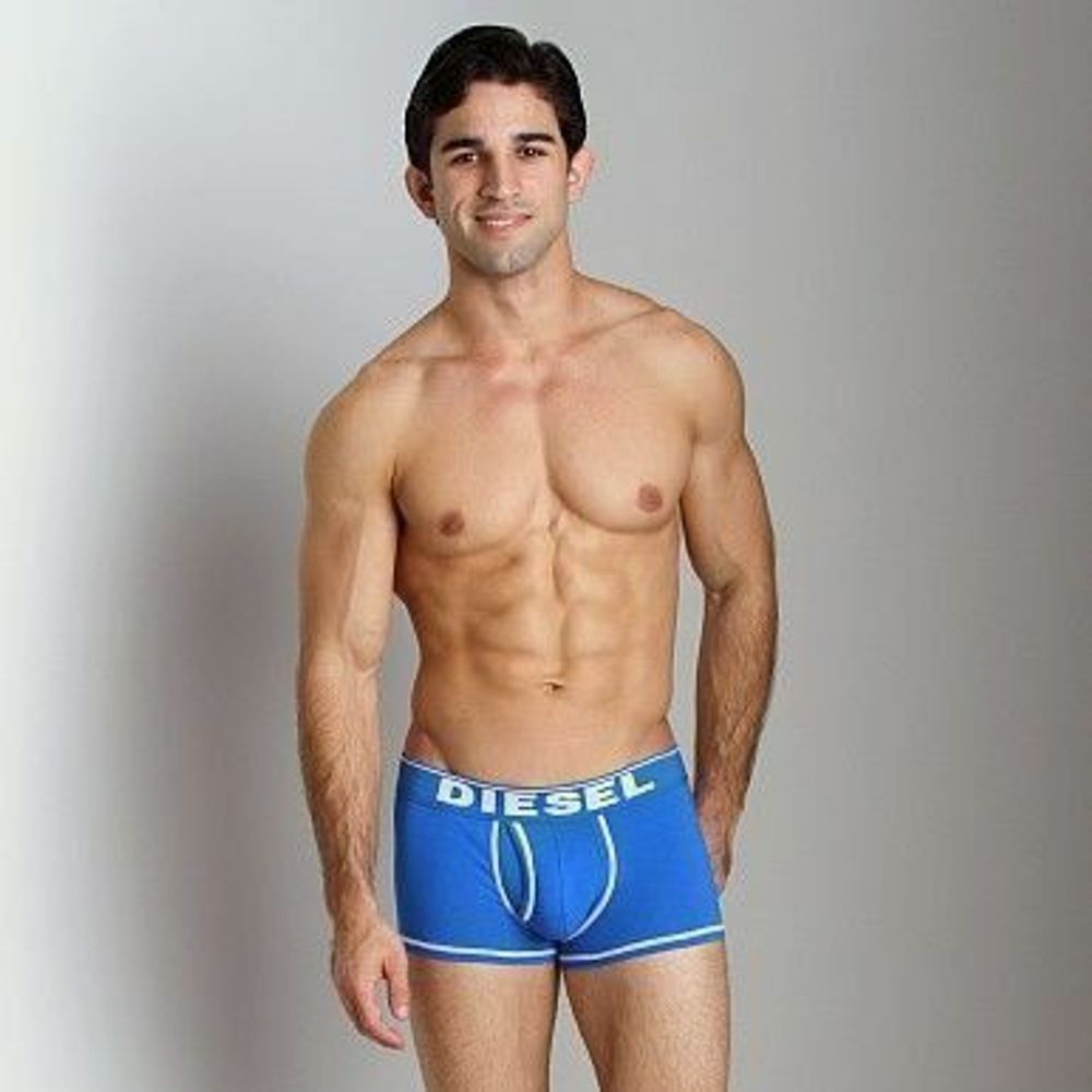 Мужские трусы боксеры синие Diesel Fresh and Bright Divine Boxer Blue