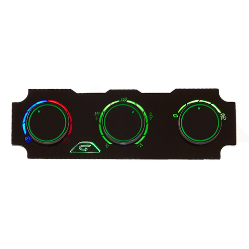 Ручки управления блоком отопителя для газель NEXT зеленая подсветкой