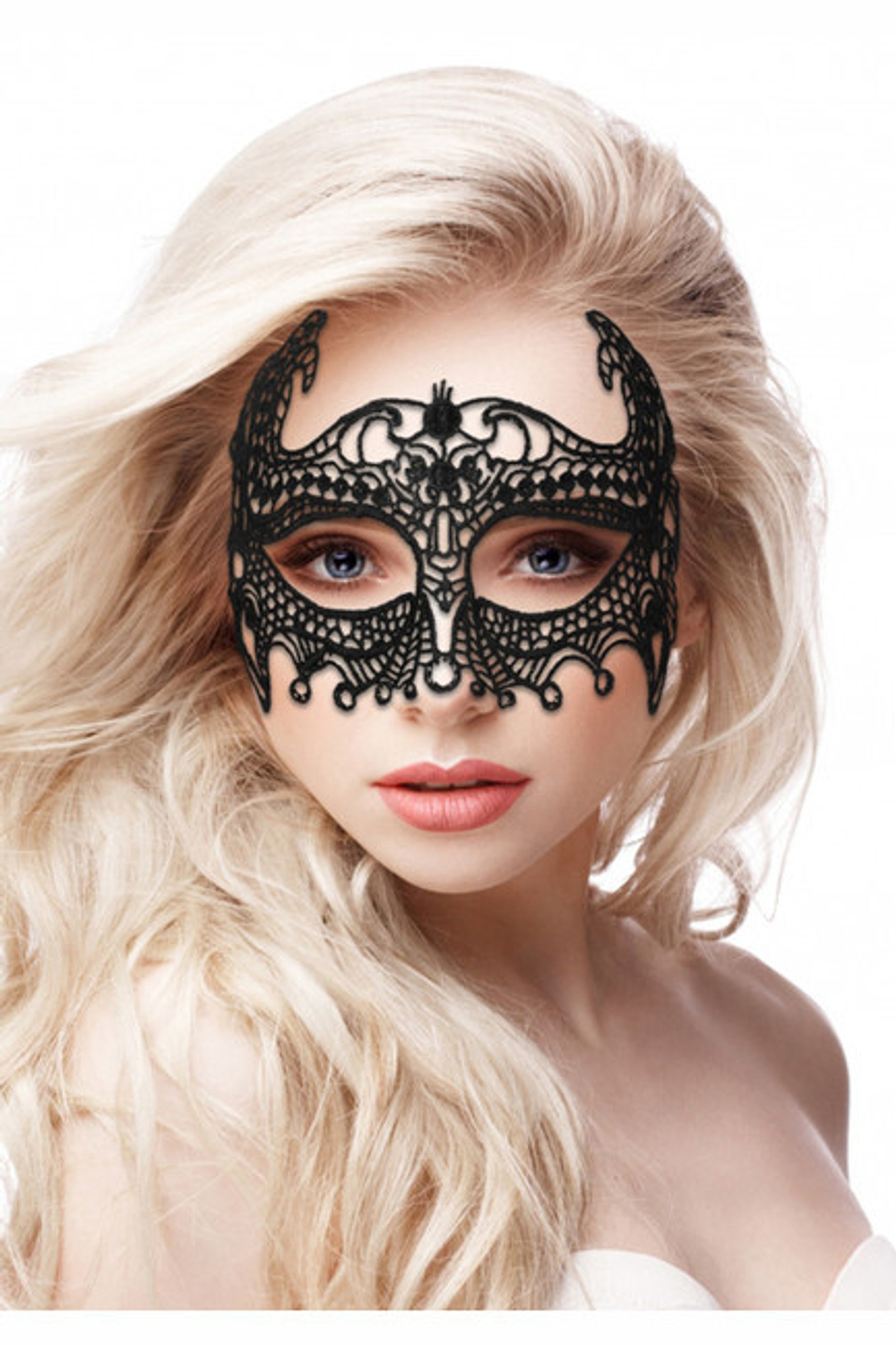 Кружевная маска ручной работы на глаза Empress Black Lace Mask (Цвет: черный)
