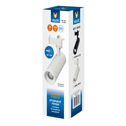 ULB-Q261 20W-4000K-AC WHITE Светильник-прожектор светодиодный трековый. 1600 Лм. Белый свет 4000К. С регулируемым углом свечения. Корпус белый. ТМ Volpe