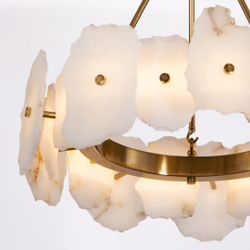 Люстра Cloyd KNOSS-A C1 / Ø60 см - алебастр - латунь (арт.10919)