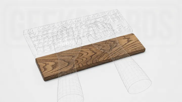 Дубовая подставка под запястья Geekboards (светлая)