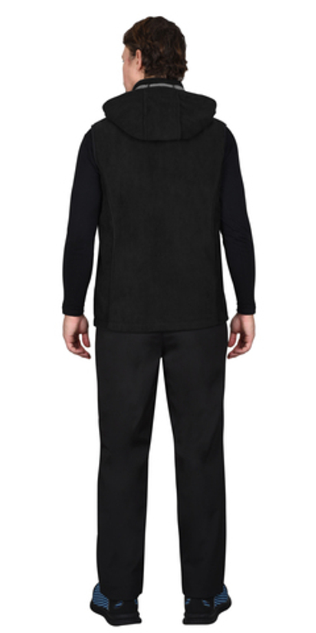 Жилет СИРИУС-ТЕХНО чёрный (флис дублированный)