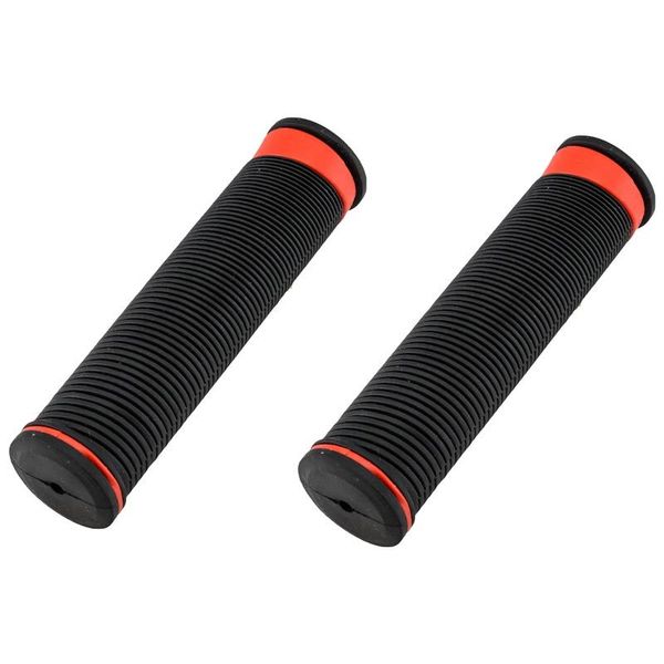 Ручки руля (грипсы) KMS 120 мм. с цветной окантовкой