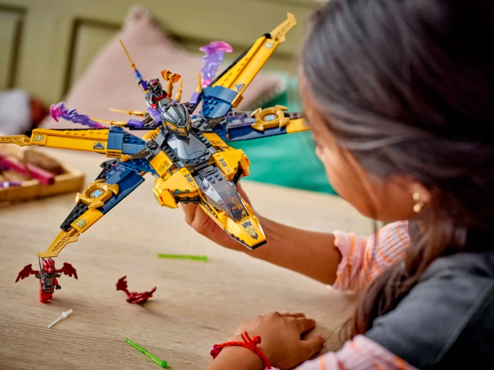 Конструктор LEGO Ninjago 71833 Суперштормовой самолет Раса и Арина