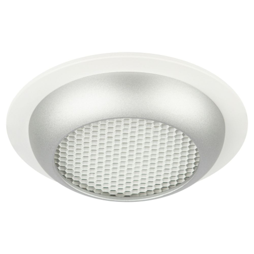 Светильник встраиваемый ЭРА KL111 WH/SL под лампу GX53 белый/серебро матовый | Встраиваемые светильники Для ламп GX53