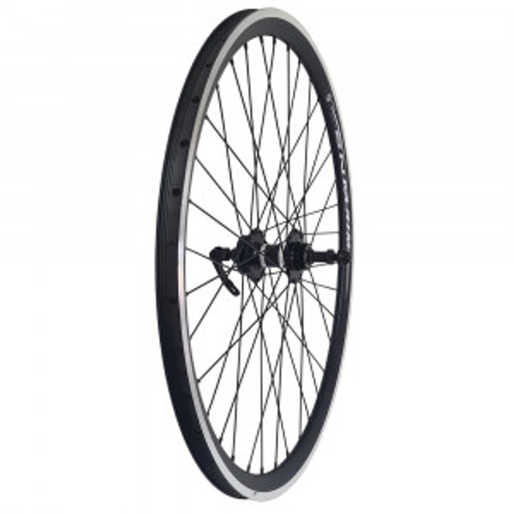 Колесо заднее 28-29" D HOGGER трещотка пром.подш. эксцентрик / обод двойной алюм. черн. CNC SSE A/V