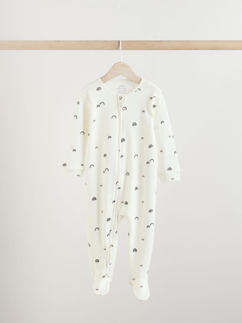 Комбинезон / Cлип для малышей Next E19-698, 3 шт., Молочный, Бежевый, Темно-серый