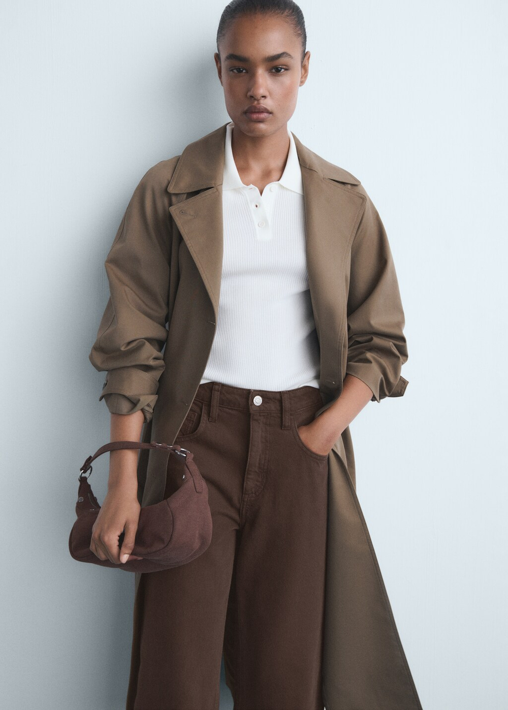 Джинсы barrel с высокой посадкой