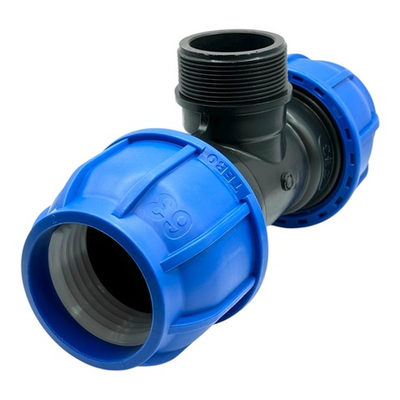 Тройник TEBO переходной 63x2" наружная резьба