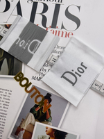 Бирка Ди белая большая 69х52 мм