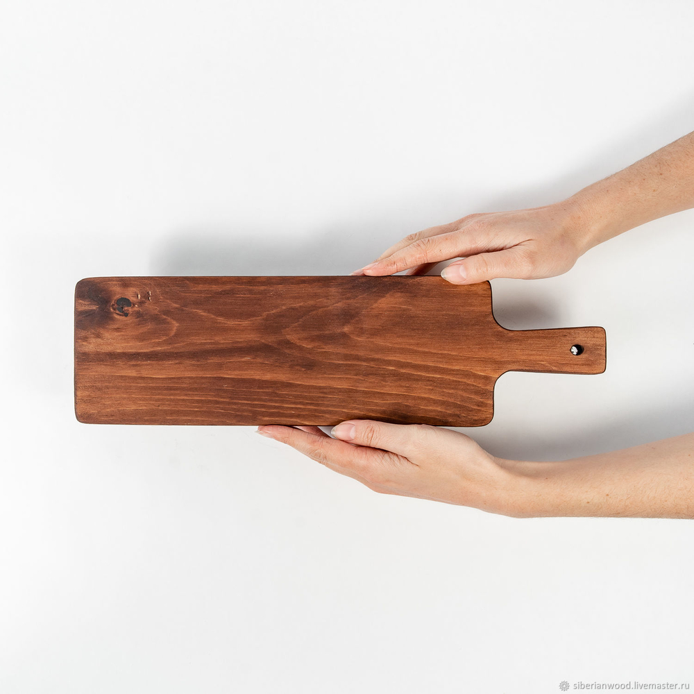 Деревянная сервировочная доска для подачи блюд и закусок из древесины кедра. Art of Siberia. RD7