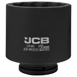 Головка ударная глубокая 120мм (12гр.), 1'' JCB JCB-488120120