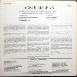 Jackie McLean / Swing, Swang, Swingin' (LP)